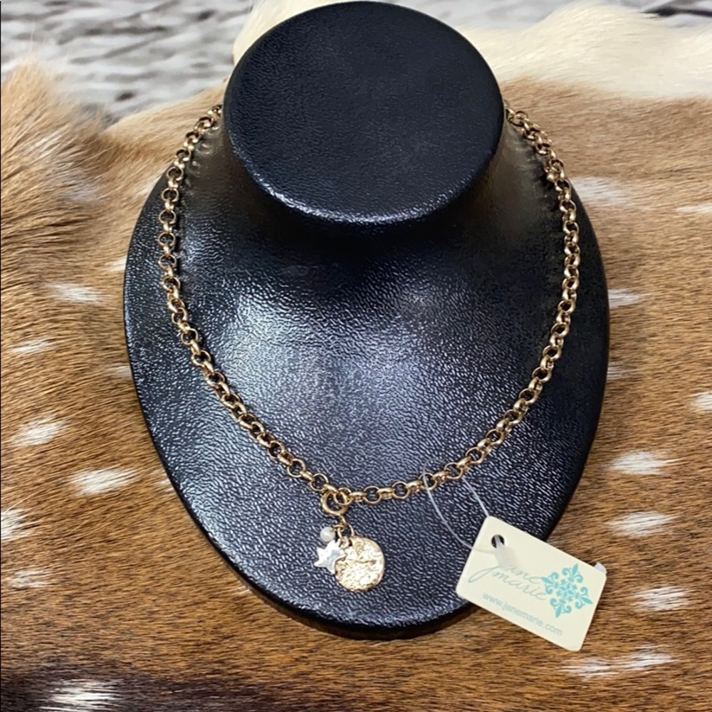 NWT Jane Marie Necklace Gold Color